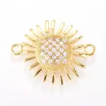 Brass Micro Pave Cubic Zirconia Links