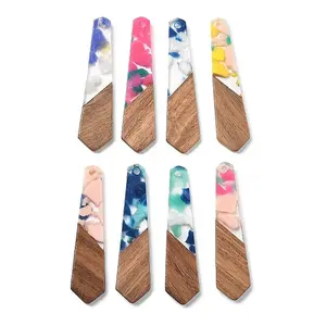 Resin and Walnut Pendants