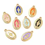 Golden Alloy Enamel Pendants