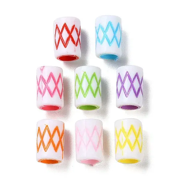 Opaque Acrylic European Beads