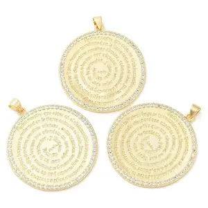 Brass with Cubic Zirconia Pendants