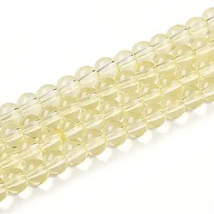 Baking Paint Transparent Glass Beads