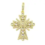 Rack Plating Brass Micro Pave Clear Cubic Zirconia Pendants