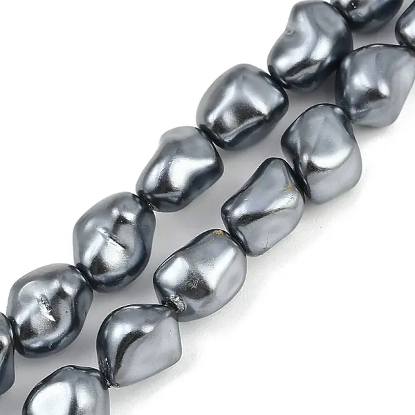 Electroplated Shell Pearl Beads Strands