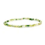 Faceted Round Glass Beads Stretch Bracelet for Teen Girl Women