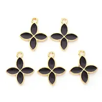 Light Gold Plated Alloy Enamel Pendants