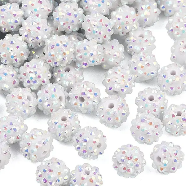 AB-Color Resin Rhinestone Beads