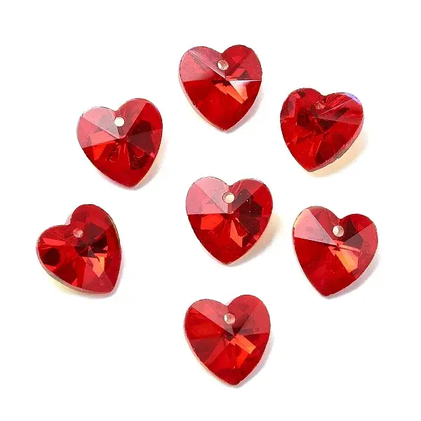 Faceted Glass Charms