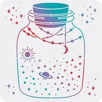 Plastic Reusable Drawing Painting Stencils Templates