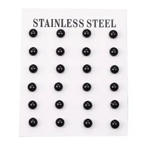 304 Stainless Steel Spray Painted Stud Earrings