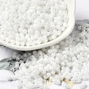 Opaque Colours Luster Glass Seed Beads