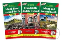 Irsko 1:150.000 set - 3 mapy / Irland-Set, Autokarte 1:150.000, 3 Blätter in Kunststoff-Hülle