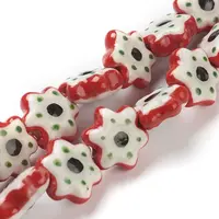 Handmade Porcelain Flower Beads Strands