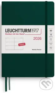 Weekly Planner 2026 Medium (A5) Forest Green