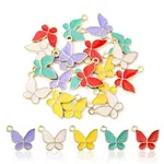 20Pcs 5 Colors Alloy Enamel Pendants