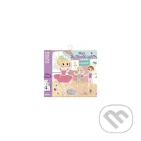 AUZOU Znovupoužiteľné samolepky s predlohami BALETKY 200 ks