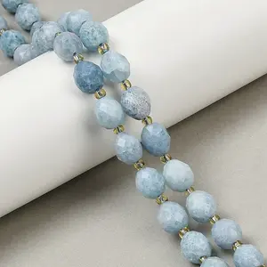Natural White Jade Beads Strands