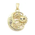 Brass Micro Pave Cubic Zirconia Pendants