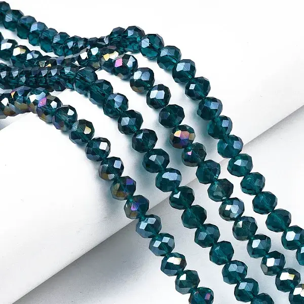 Electroplate Glass Beads Strands