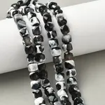 Natural Fire Crackle Agate Beads Strands