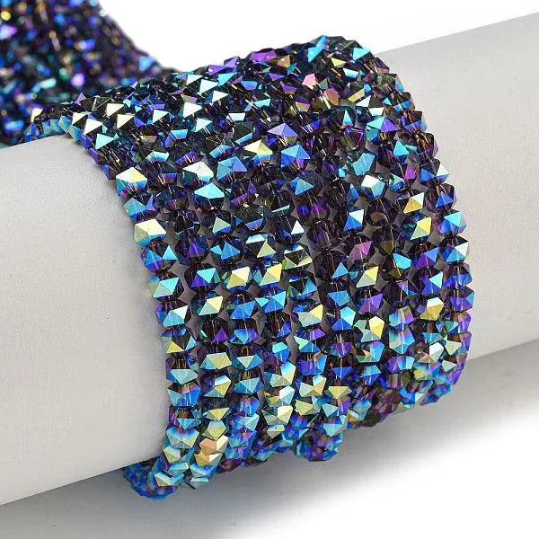 Electroplate Glass Beads Strands