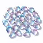 Transparent Spray Painted Glass Beads