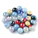 Two Tone UV Plating Opaque Acrylic Beads