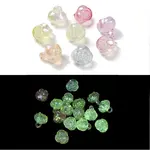 UV Plating Luminous Rainbow Iridescent Acrylic Pendants