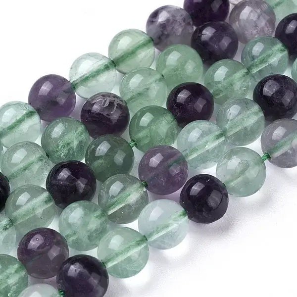 Natural Green Fluorite Beads Strands