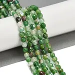 Natural Fire Crackle Agate Beads Strands