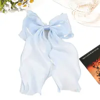 Cloth Long Bowknot Hair Barrettes