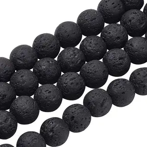Natural Lava Rock Beads Strands