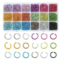36G 18 Colors Aluminum Wire Open Jump Rings