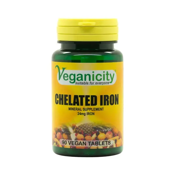 Veganicity Iron - chelát železa 24mg, 90 vegan tabliet