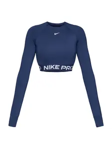 NIKE Funkčné tričko 'Pro'  námornícka modrá / biela