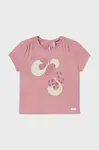 Dětské tričko Mayoral růžová barva, 1043