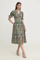 Šaty DIANE VON FURSTENBERG černá barva, midi, DVFDS4S002