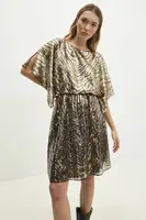 Šaty Answear.LAB zlatá barva, mini