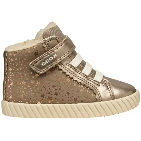 Geox B MIRROLESS Dívčí zimní obuv, zlatá, velikost