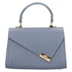 Menšia dámska kožená kabelka Italia Pia - modrá