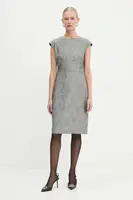 Šaty BOSS šedá barva, mini, 50542461