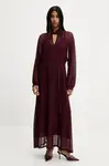 Šaty Answear.LAB vínová barva, maxi