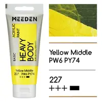 Akrylová barva Meeden 100ml – 227 Yellow Medium
