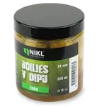 Nikl boilies v dipu corn 250 ml - 24 mm