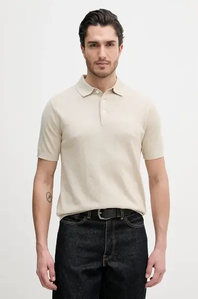 Barbour Polo tričko s pridaným ľanom Barbour Muston