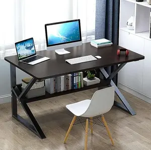 Psací stůl s policí SHAPE 80x40 cm, černý