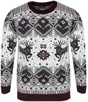 Pánský bordó vánoční svetr