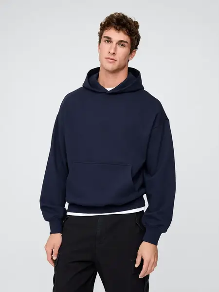 GAP oversize pánská mikina s kapucí