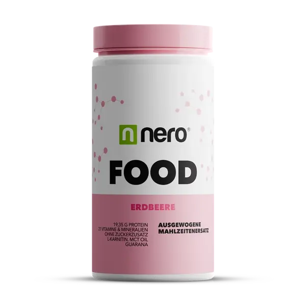 NERO Zdravé dietní jídlo Nero FOOD Jahoda, 600g, 20 porcí