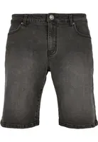Relaxed Fit denim shorts in genuine black washed